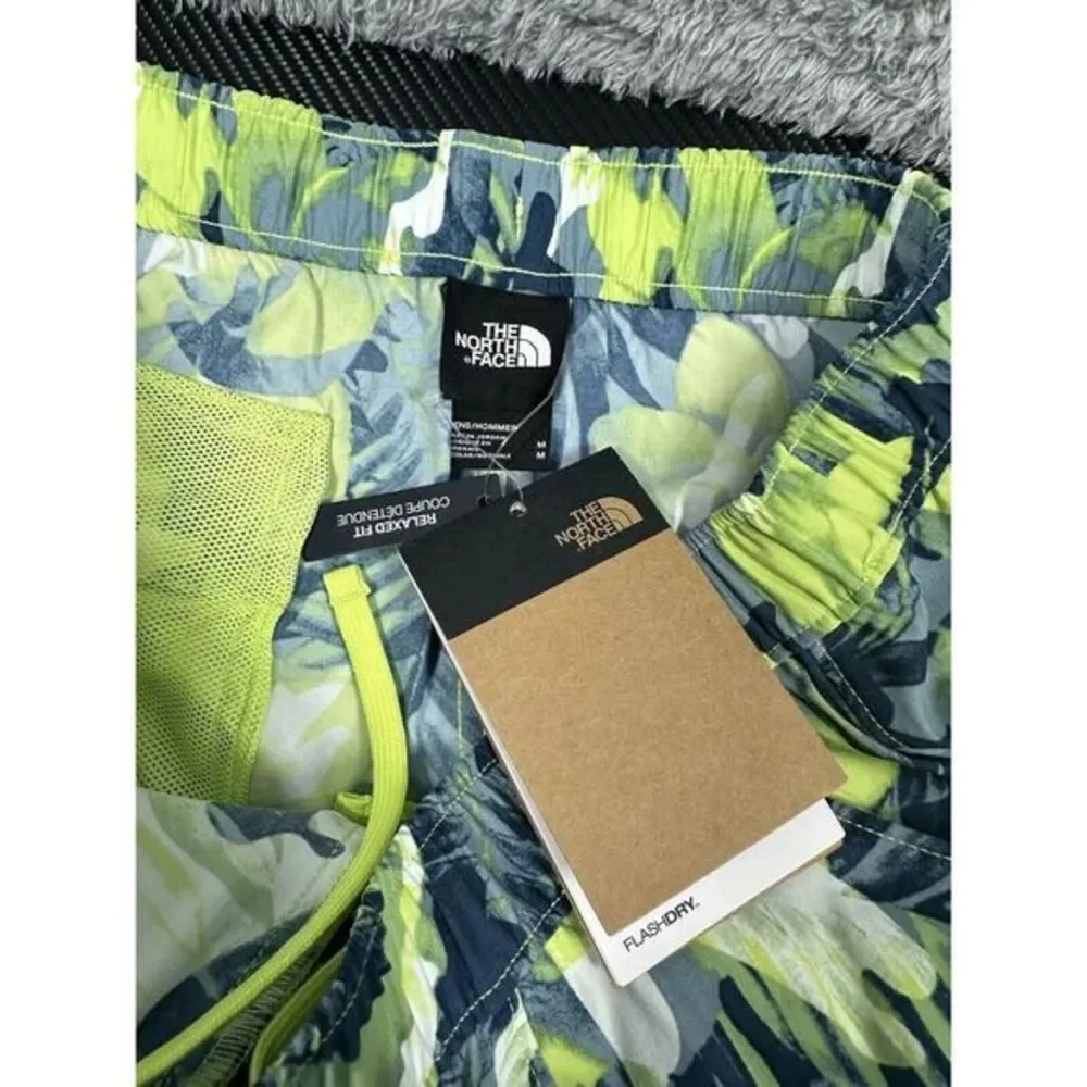 New The North‎ Face Swim Trunks Mens Classic Hybrid Flash Dry Green Floral M